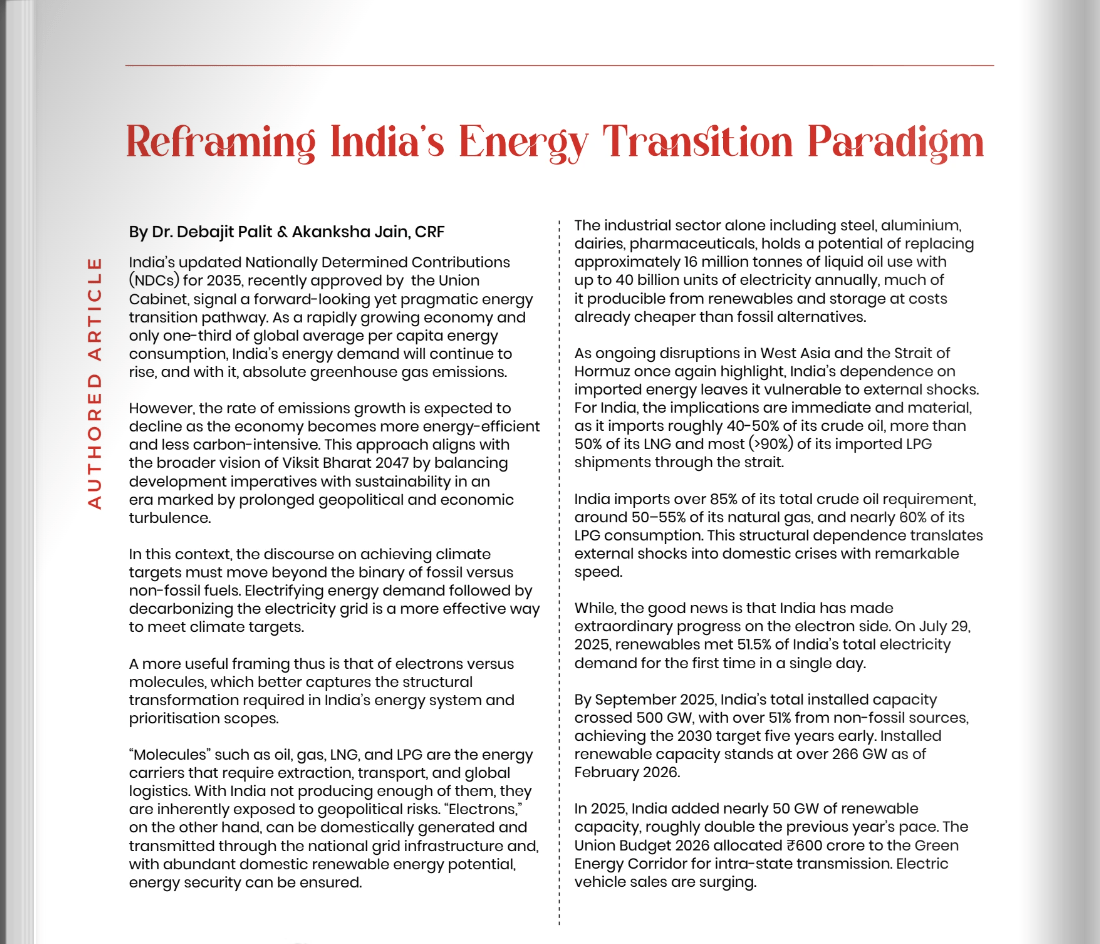Reframing Indias Energy Transition Paradigm
